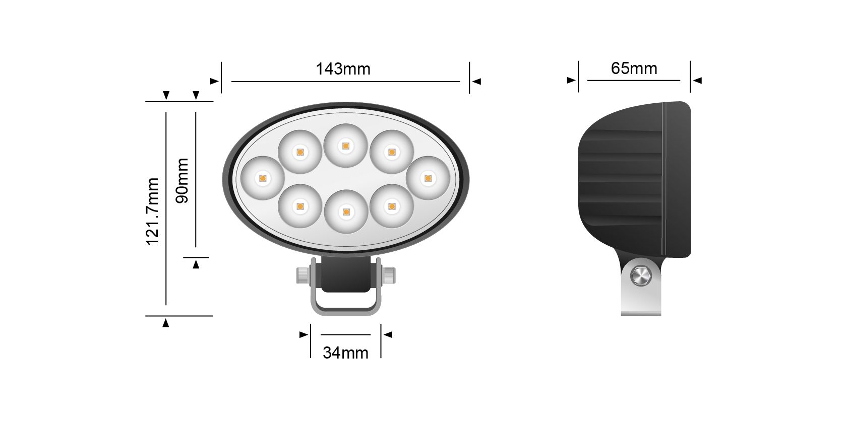 STEDI 24W TRACTOR LED Flood Light